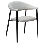 ROVER ARMCHAIR Cashmere Boucle Fabric W. Black Metal Legs 100370105 01 Main