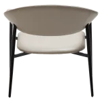 Rover Lounge Chair Cashmere Art Leather With Black Metal Legs 700370122 04 Back