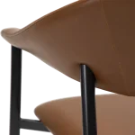 Rover Lounge Chair Vintage Light Brown Art Leather With Black Metal Legs 700370121 06 Detail1
