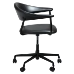 ROVER OFFICE CHAIR Vintage Black Art. Leather W. Black Office Base 800370120 03 Profile