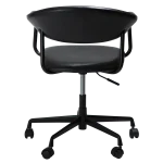 ROVER OFFICE CHAIR Vintage Black Art. Leather W. Black Office Base 800370120 04 Back