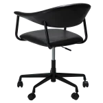 ROVER OFFICE CHAIR Vintage Black Art. Leather W. Black Office Base 800370120 05 Back Angle