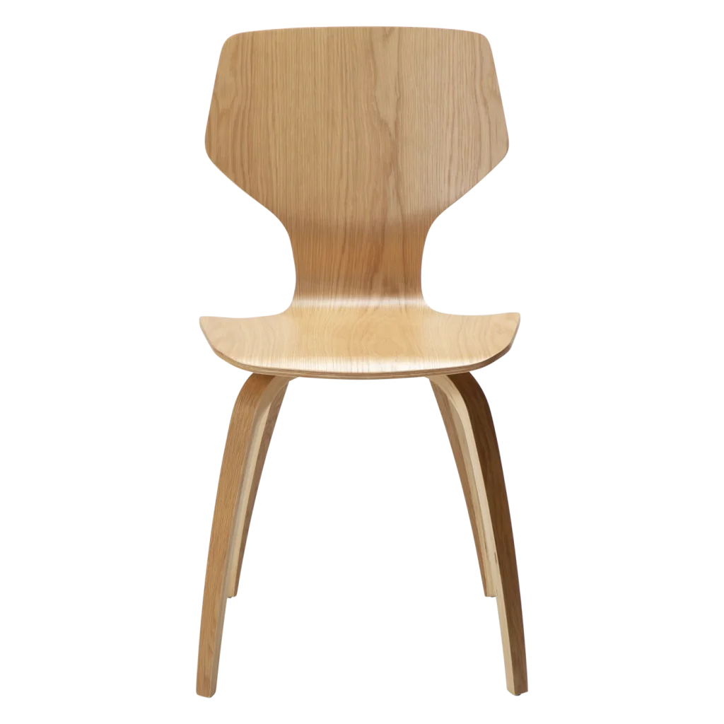 S.I.T Chair Oak Veneer With Oak Veneer Legs 100208101 02 Front