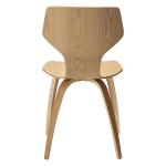 S.I.T Chair Oak Veneer With Oak Veneer Legs 100208101 04 Back