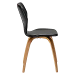 S.I.T CHAIR Vintage Black Art. Leather W. Oak Veneer Legs 100208105 03 Profile