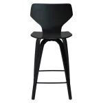 S.I.T COUNTER STOOL Black Stained Oak W. Black Stained Oak Legs 300208103 04 Back