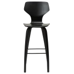 Sit Bar Stool Black Stained Ash Veneer With Black Stained Ash Veneer Legs 200208103 02 Front