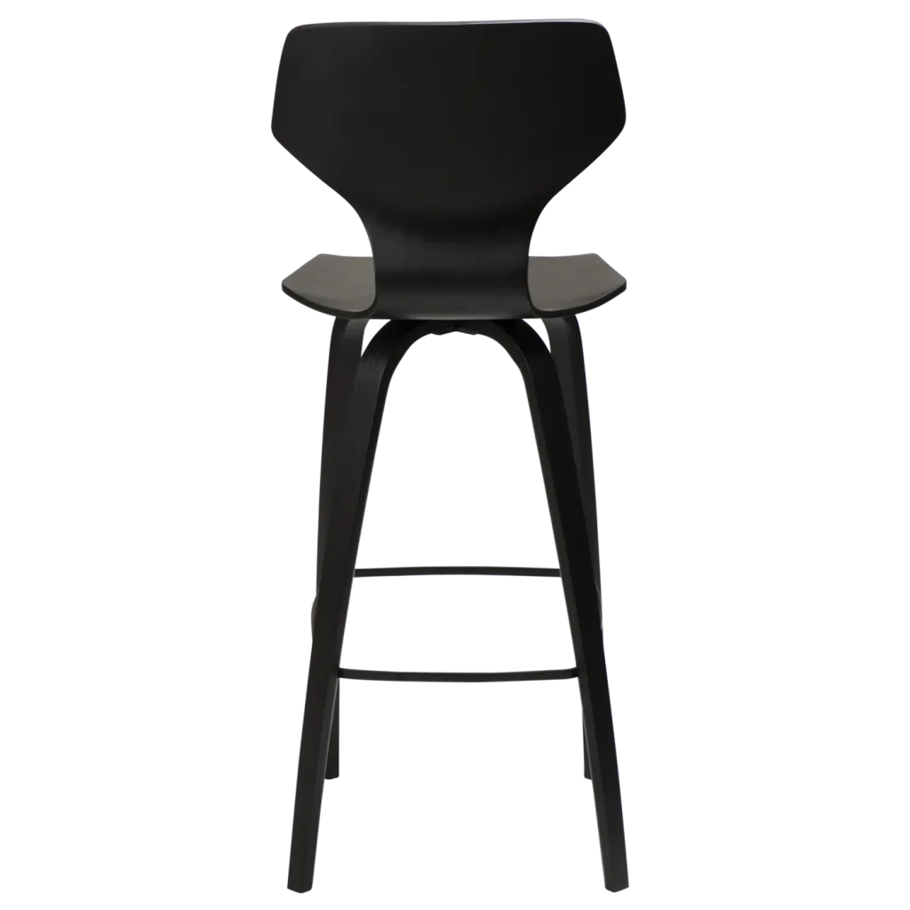 Sit Bar Stool Black Stained Ash Veneer With Black Stained Ash Veneer Legs 200208103 04 Back