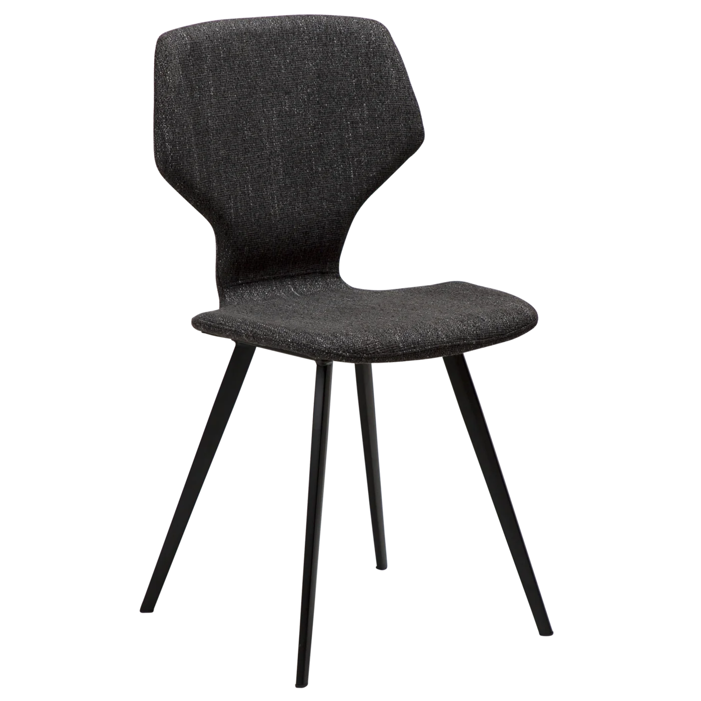 Sit Chair Raven Black Boucle Fabric With Black Metal Legs 100208109 01 Main