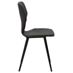 Sit Chair Raven Black Boucle Fabric With Black Metal Legs 100208109 03 Profile