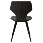 Sit Chair Raven Black Boucle Fabric With Black Metal Legs 100208109 04 Back