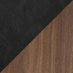 Sit Chair Veneer Legs 02 Colour Swatch Vin Black Art Leather Walnut