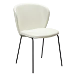 Stay Chair Bone White Art Leather With Black Metal Legs 100202203 01 Main