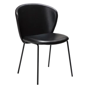 Stay Chair Vintage Black Art Leather With Black Metal Legs 100202200 01 Main