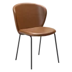 Stay Chair Vintage Light Brown Art Leather With Black Metal Legs 100202201 01 Main