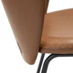 Stay Chair Vintage Light Brown Art Leather With Black Metal Legs 100202201 06 Detail1