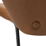 Stay Chair Vintage Light Brown Art Leather With Black Metal Legs 100202201 09 Detail4