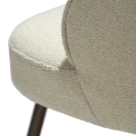 UTOPIA CHAIR Frosted Almond Boucle Fabric W. Antique Brass Metal Legs 100210103 07 Detail2