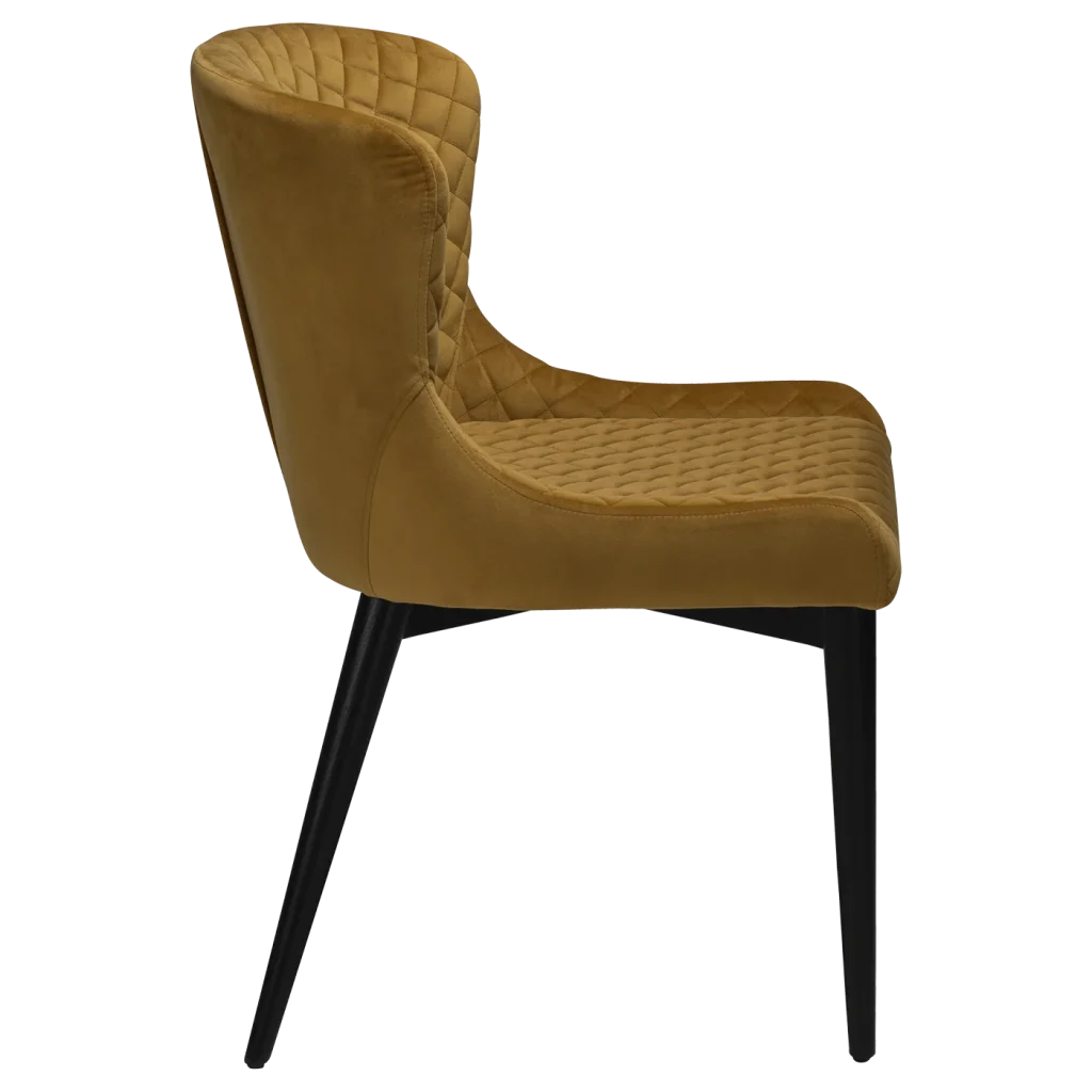 Vetro Chair Bronze Velvet With Black Stained Oak Legs 100250525 03 Profile