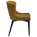 Vetro Chair Bronze Velvet With Black Stained Oak Legs 100250525 03 Profile
