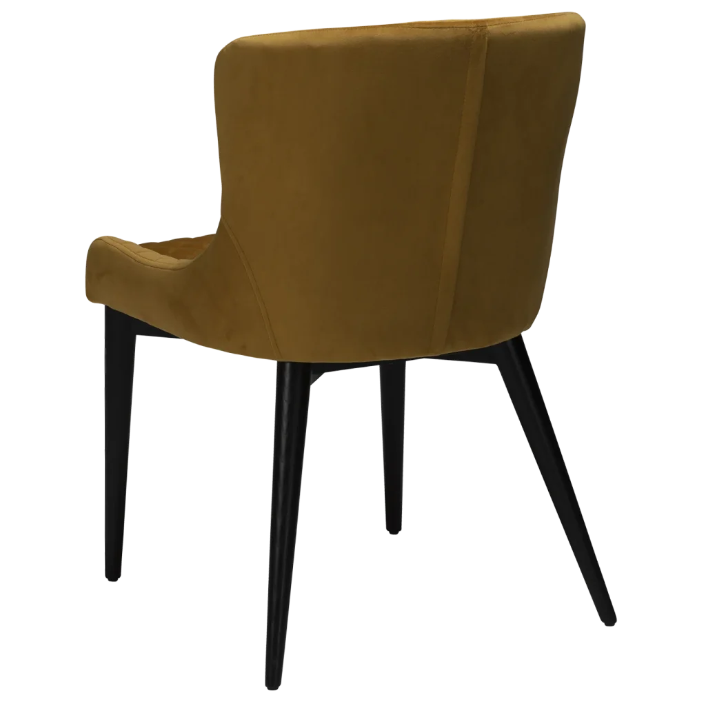 Vetro Chair Bronze Velvet With Black Stained Oak Legs 100250525 05 Back Angle