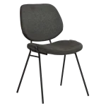 Yeet Chair Crow Black Fabric With Black Metal Legs 100665140 01 Main