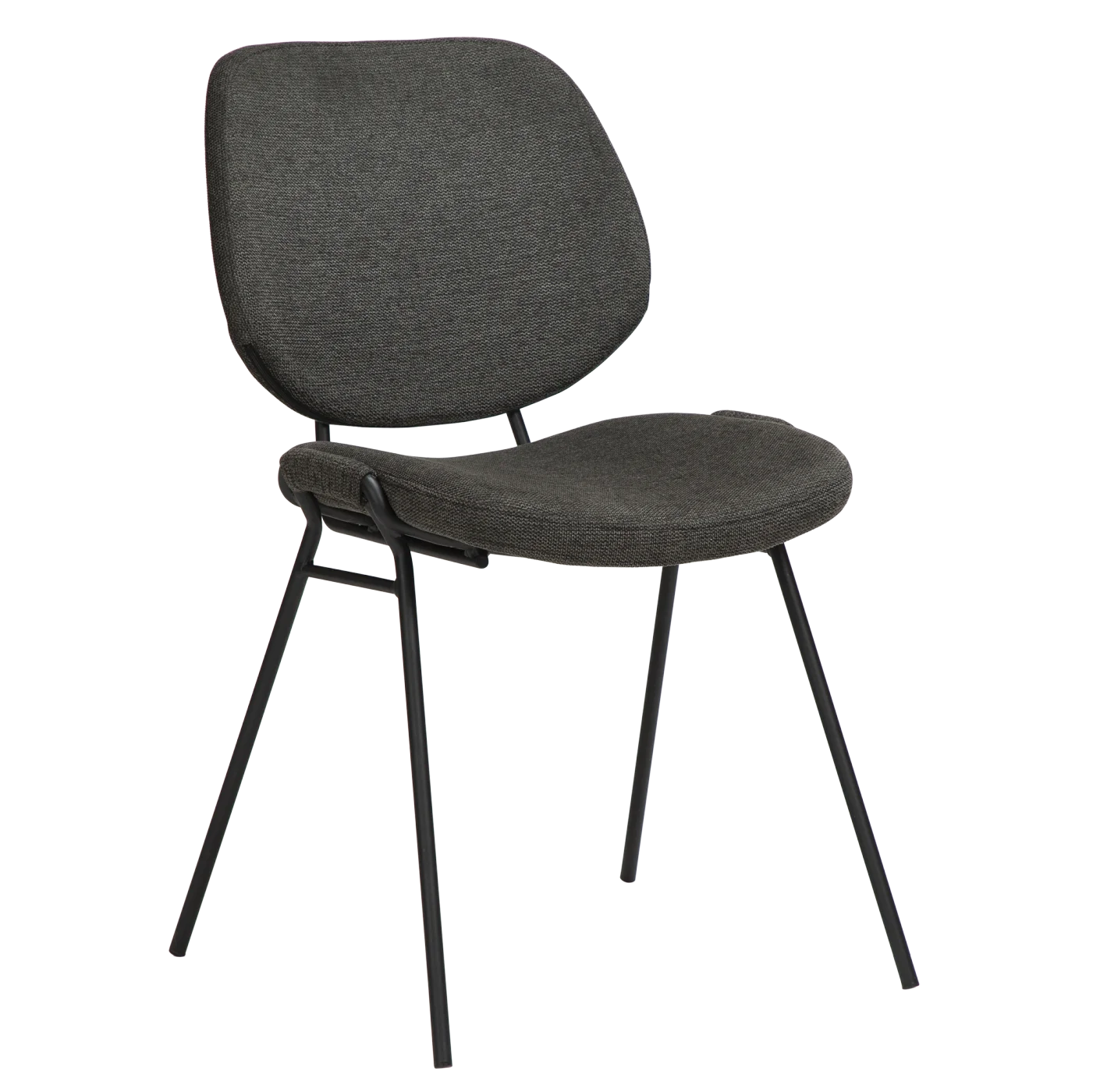 Yeet Chair Crow Black Fabric With Black Metal Legs 100665140 01 Main