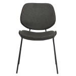 Yeet Chair Crow Black Fabric With Black Metal Legs 100665140 02 Front