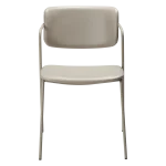Zed Chair Cashmere Art Leather With Cashmere Metal Legs 100103105 02 Front