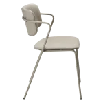 Zed Chair Cashmere Art Leather With Cashmere Metal Legs 100103105 03 Profile