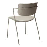 Zed Chair Cashmere Art Leather With Cashmere Metal Legs 100103105 05 Back Angle