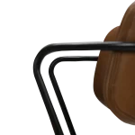 Zed Chair Vintage Light Brown Art Leather With Black Metal Legs 100103101 07 Detail2