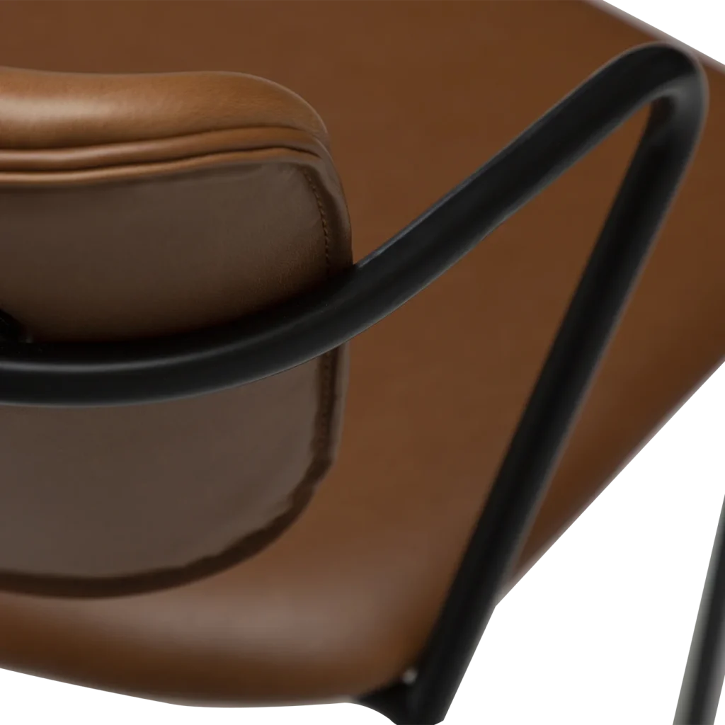 Zed Chair Vintage Light Brown Art Leather With Black Metal Legs 100103101 08 Detail3