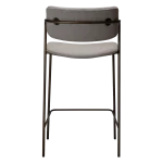 ZED COUNTER STOOL Cashmere Boucle W. Antique Brass Legs 300103117 04 Back