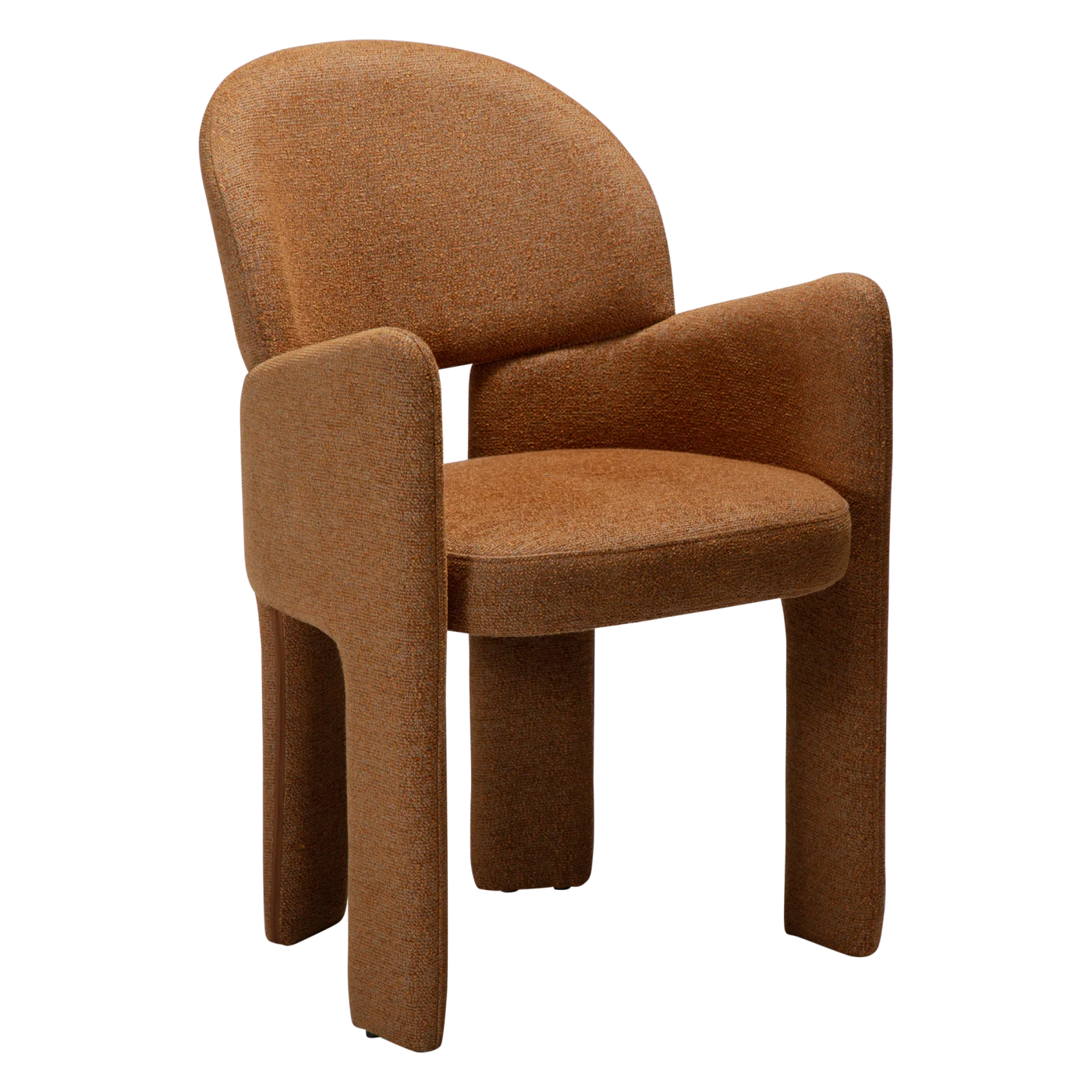 AOLE ARMCHAIR Pumpkin Spice Boucle 100107104 01 Main