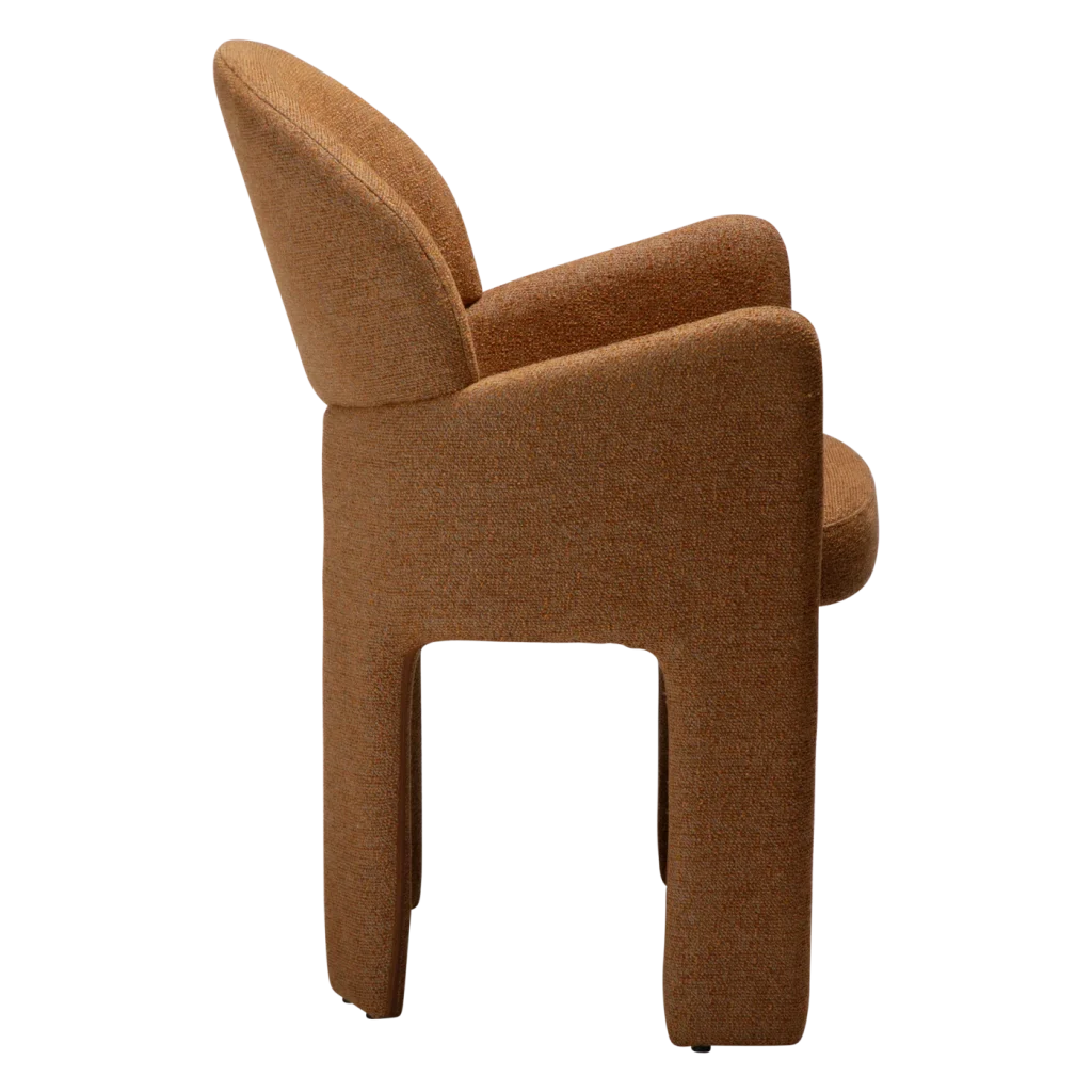 AOLE ARMCHAIR Pumpkin Spice Boucle 100107104 03 Profile