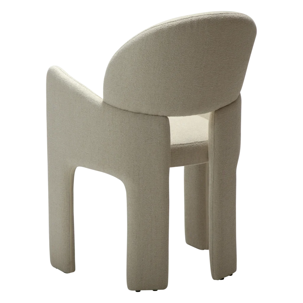 AOLE ARMCHAIR Simply Beige Boucle 100107102 05 Back Angle