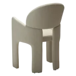 AOLE ARMCHAIR Simply Beige Boucle 100107102 05 Back Angle