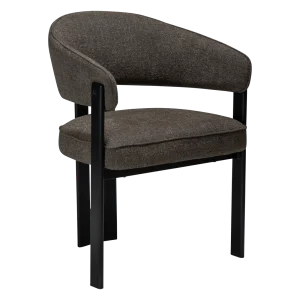 DUCT ARMCHAIR Major Brown Boucle W. Black Legs 100920940 01 Main