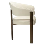 DUCT ARMCHAIR Simply Beige Boucle W. Antique Brass Legs 100920950 03 Profile