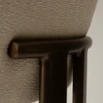 DUCT ARMCHAIR Simply Beige Boucle W. Antique Brass Legs 100920950 07 Detail2