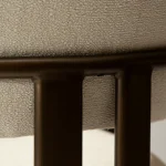 DUCT ARMCHAIR Simply Beige Boucle W. Antique Brass Legs 100920950 08 Detail3