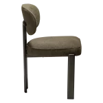 DUCT CHAIR Dark Olive W. Antique Pewter Legs 100920920 03 Profile