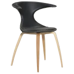 Flair Chair Black Leather With Oak Veneer Legs 100222580 01 Main