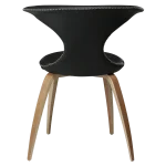 Flair Chair Black Leather With Oak Veneer Legs 100222580 04 Back