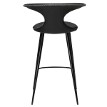 Flair Counter Stool Black Leather With Black Conical Metal Legs 300222595 04 Back