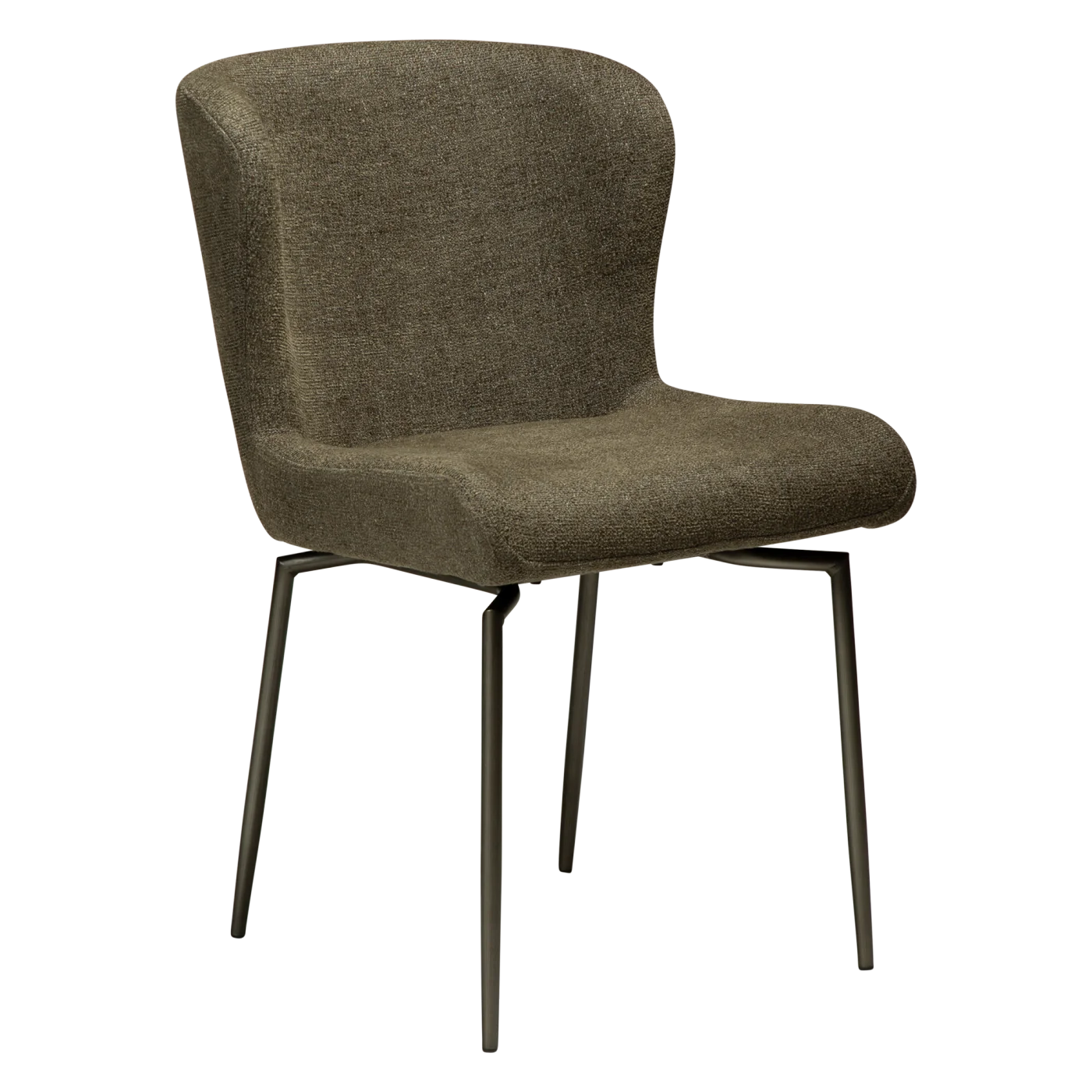 GLAM CHAIR SWIVEL Dark Olive W. Antique Pewter Swivel Legs 100208303 01 Main