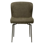 GLAM CHAIR SWIVEL Dark Olive W. Antique Pewter Swivel Legs 100208303 02 Front