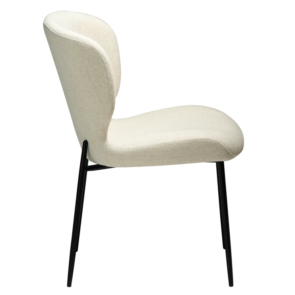 GLORY CHAIR Simply Beige W. Black Legs 100330120 03 Profile