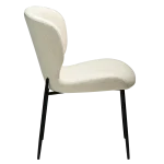 GLORY CHAIR Simply Beige W. Black Legs 100330120 03 Profile
